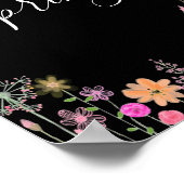 niedliche wilde Blume flora Poster (Ecke)