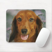 Niedliche wilde Blumen der Dackel-(Brown Mousepad (Mit Mouse)