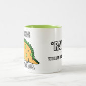 Niedliche wilde Tasse des Dinosaurier-RAWR Meme (Mittel)