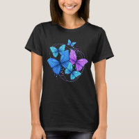Niedliche wilde und spärliche bunte Schmetterlinge
