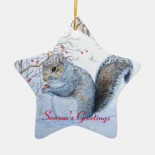 niedliche Wildnis Keramik Ornament (Vorne)