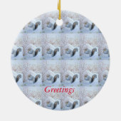 niedliche Wildnis Keramikornament (Hinten)