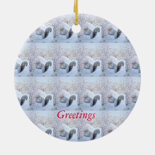 niedliche Wildnis Keramikornament (Hinten)