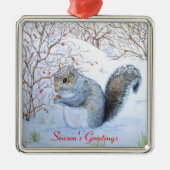 niedliche Wildnis Silbernes Ornament (Vorne)