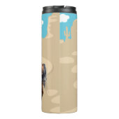 niedliche Wildpferde tragen Namen Thermosbecher (Rückseite)