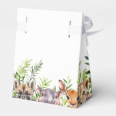 Niedliche Wildtiere 1. Geburtstag Geschenkschachtel (Rückseite)