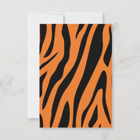 Niedliche Wildtiere 1 Tiger Kinder Dankeskarte (Rückseite)