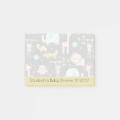 Niedliche Wildtiere Kinderzimmer Art Kinderdusche Post-it Klebezettel (Vorderseite)