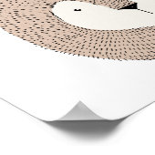 Niedliche Wildtiere Löwe Kindernahrung Kinderzimme Poster (Ecke)