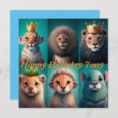 Niedliche Wildtiere mit Kronenblau (Vorne/Hinten)