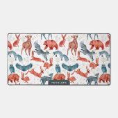 Niedliche Wildtiere nahtlos Schreibtischunterlage (Vorderseite)