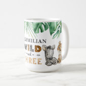 Niedliche Wildtiere und Drei Safari Kaffeetasse (VorderseiteRechts)