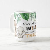Niedliche Wildtiere und Drei Safari Kaffeetasse (Vorderseite Links)