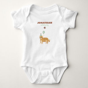 Niedliche Wildtiere zum Geburtstag Baby Strampler