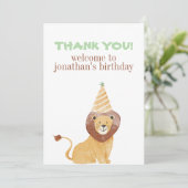 Niedliche Wildtiere zum Geburtstag Dankeskarte (Stehend Vorderseite)