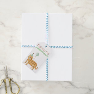 Niedliche Wildtiere zum Geburtstag Geschenkanhänger