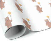 Niedliche Wildtiere zum Geburtstag Geschenkpapier (Rolleneckpunkt)