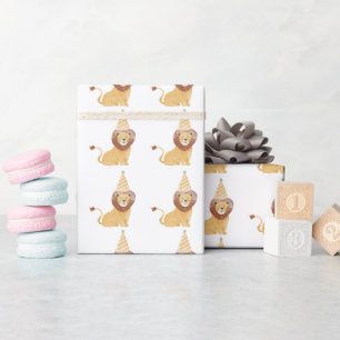 Niedliche Wildtiere zum Geburtstag Geschenkpapier