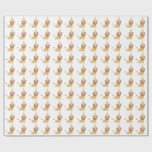 Niedliche Wildtiere zum Geburtstag Geschenkpapier (Flach)
