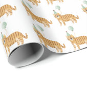 Niedliche Wildtiere zum Geburtstag Geschenkpapier (Rolleneckpunkt)