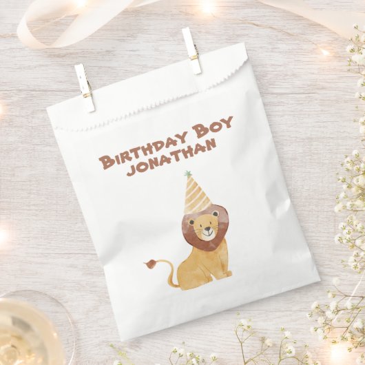 Niedliche Wildtiere zum Geburtstag Geschenktütchen (Ausgeschnitten)