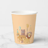 Niedliche Wildtiere zum Geburtstag Pappbecher (Rückseite)