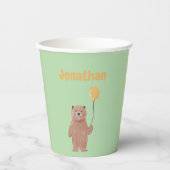 Niedliche Wildtiere zum Geburtstag Pappbecher (Vorderseite)