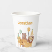 Niedliche Wildtiere zum Geburtstag Pappbecher (Vorderseite)