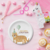 Niedliche Wildtiere zum Geburtstag Pappteller (Party)