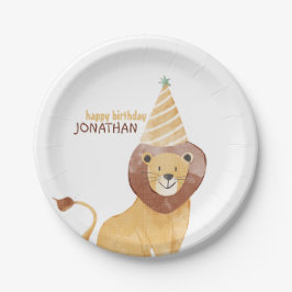 Niedliche Wildtiere zum Geburtstag Pappteller