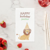 Niedliche Wildtiere zum Geburtstag Serviette (Beispiel)