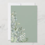 Niedliche Wildwuchs-Tiere Kinderdusche Einladung (Rückseite)