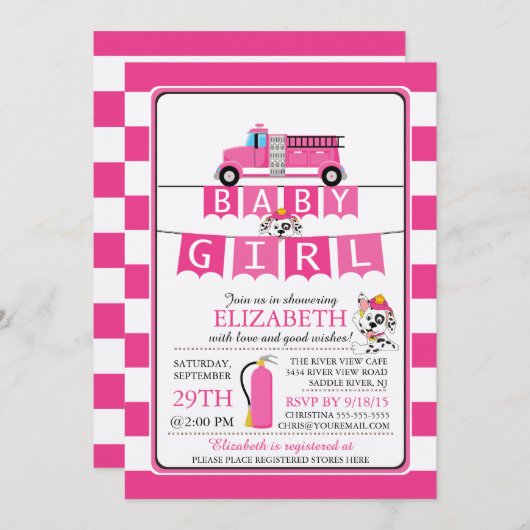 Niedliche Windenfeuerungsanlage Kinderdusche Einla Einladung (Vorne/Hinten)