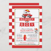 Niedliche Windenfeuerungsanlage Kinderdusche Einla Einladung (Vorne/Hinten)