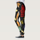 Niedliche Windhund-Hunde-und Hundespielwaren-Kunst Leggings (Links)