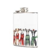 Niedliche Windhunde und Windhunde | Hunde in Scarv Flachmann (Links)