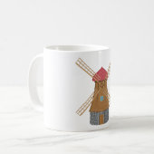 Niedliche Windmühle Kaffee-Tasse Kaffeetasse (Vorderseite Links)