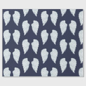 Niedliche Wings und Navy Angel Wings Geschenkpapier (Flach)