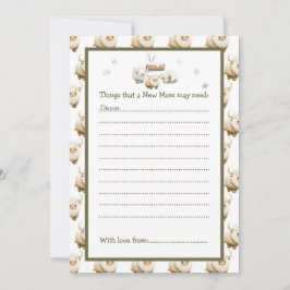 Niedliche Winter Arctic Cow Babydusche Einladung