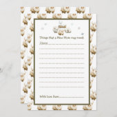 Niedliche Winter Arctic Cow Babydusche Einladung (Vorne/Hinten)