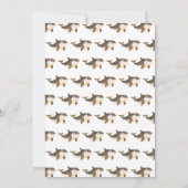 Niedliche Winter Arctic Whale Baby Dusche Einladung (Rückseite)