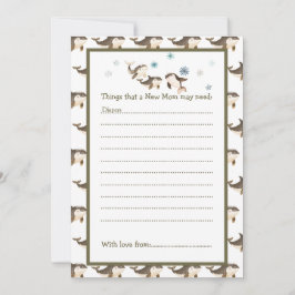 Niedliche Winter Arctic Whale Baby Dusche Einladung