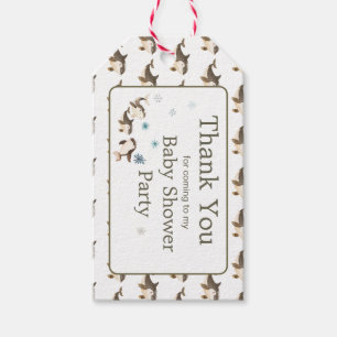 Niedliche Winter Arctic Whale Baby Dusche Geschenkanhänger