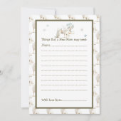 Niedliche Winter Arctic Wolf Babydusche Einladung (Vorderseite)