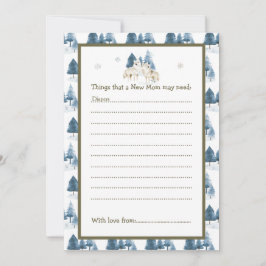 Niedliche Winter Arctic Wolf Babydusche Einladung