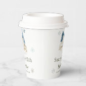 Niedliche Winter Arctic Wolf Geburtstagsparty Pappbecher (Rechts)