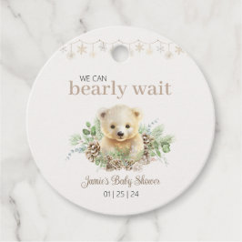 Niedliche Winter Baby-Dusche, die wir frühzeitig a Geschenkanhänger