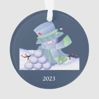 Niedliche Winter-Blues Ornament