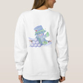 Niedliche Winter-Blues Sweatshirt (Rückseite)