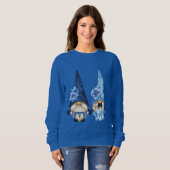 Niedliche Winter-Blumengnomen Sweatshirt (Vorne ganz)